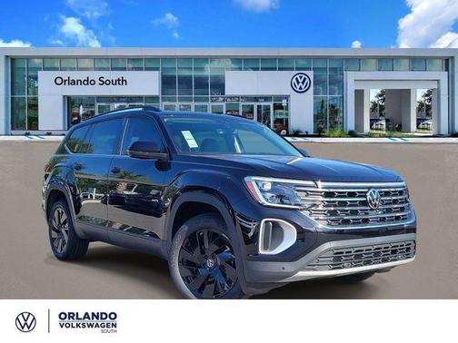 deep black pearl 2026 Volkswagen Atlas 2.0T SE w/Technology