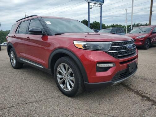 Red Metallic 2023 Ford Explorer XLT