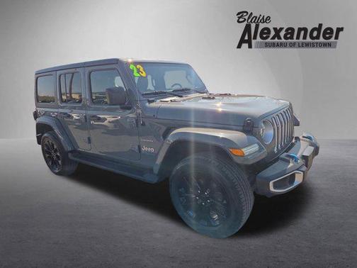 Sting-Gray Clearcoat 2023 Jeep Wrangler 4xe Sahara