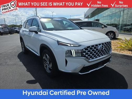 White 2023 Hyundai SANTA FE SEL
