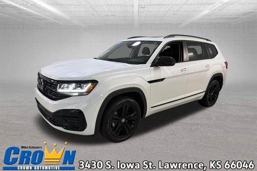 Opal White Pearl 2023 Volkswagen Atlas 3.6L SEL