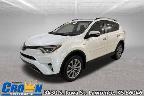 Blizzard Pearl 2017 Toyota RAV4 Hybrid SE