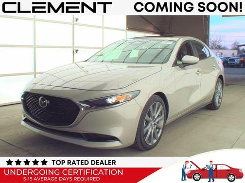 Platinum Quartz Metallic 2025 Mazda Mazda3 FWD w/Preferred Package