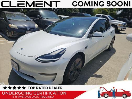 Pearl White Multi-Coat 2021 Tesla Model 3 Standard Range Plus