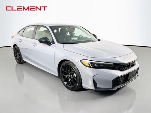 Platinum White Pearl 2025 Honda Civic Sport