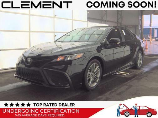Midnight Black Metallic 2023 Toyota Camry SE