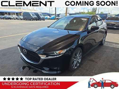 Jet Black Mica 2025 Mazda Mazda3 FWD w/Preferred Package