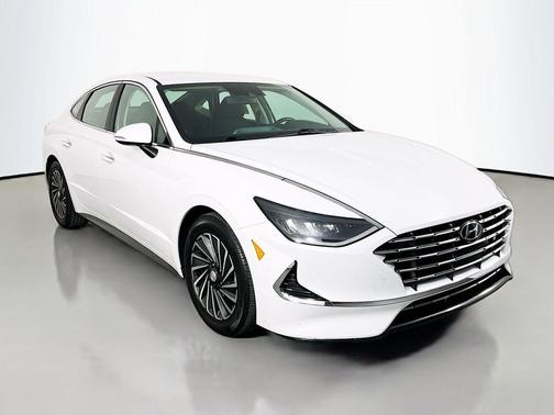 Serenity White 2023 Hyundai SONATA Hybrid SE