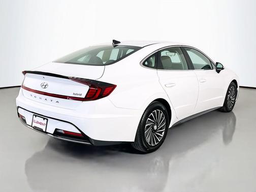 Serenity White 2023 Hyundai SONATA Hybrid SE