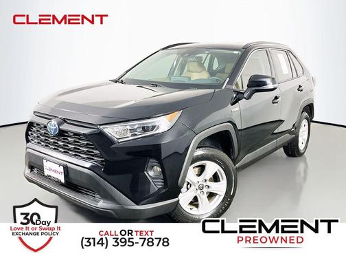 Midnight Black Metallic 2021 Toyota RAV4 Hybrid XLE