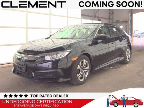 Crystal Black Pearl 2018 Honda Civic LX