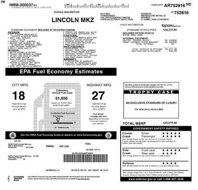 2010 Lincoln MKZ Base