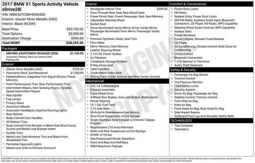 2017 BMW X1 sDrive28i