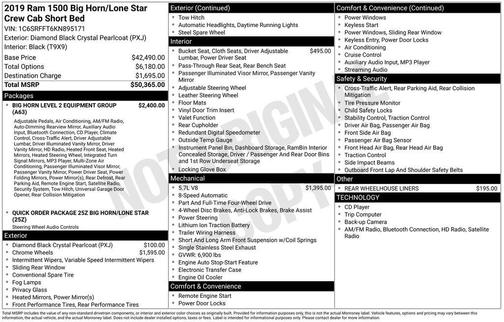 2019 RAM 1500 Big Horn