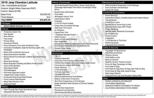 2018 Jeep Cherokee Latitude