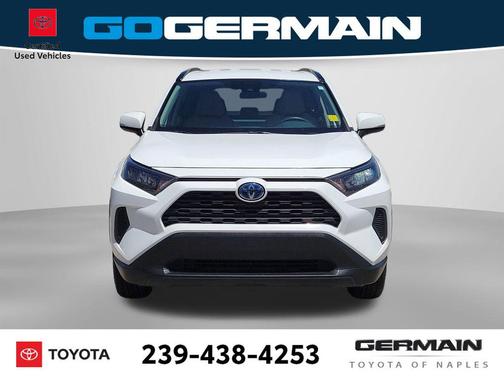 Super White 2019 Toyota RAV4 Hybrid LE
