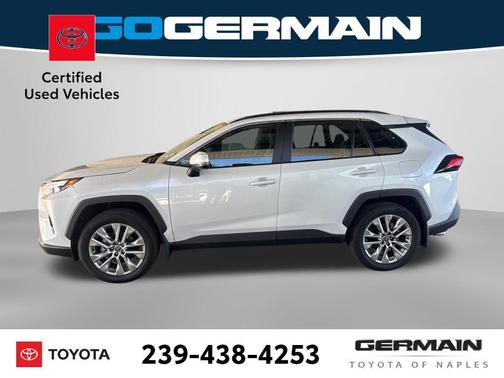 White 2025 Toyota RAV4 XLE Premium