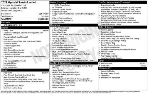 2022 Hyundai SONATA Limited