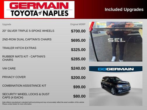 2019 Volkswagen Atlas 3.6L SEL