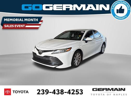 Super White 2020 Toyota Camry LE