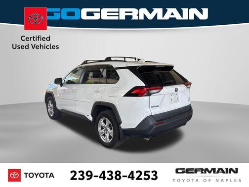 Super White 2021 Toyota RAV4 Hybrid LE