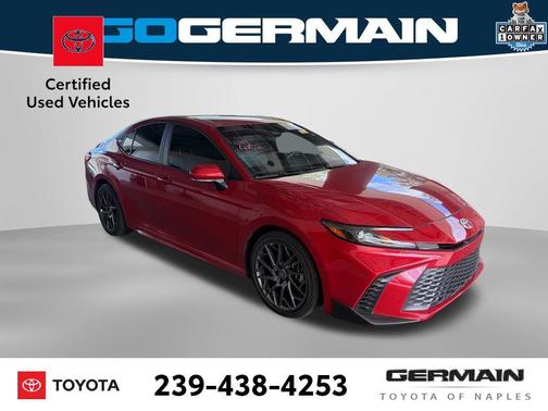 Supersonic Red 2025 Toyota Camry SE