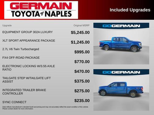 Lightning Blue 2017 Ford F-150 XLT