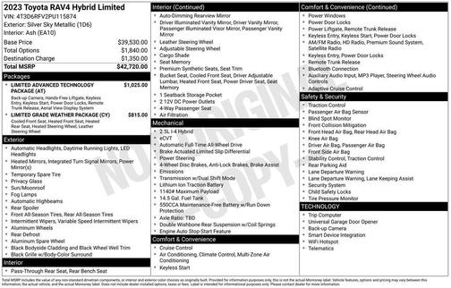2023 Toyota RAV4 Hybrid Limited