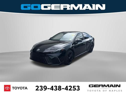 Midnight Black Metallic 2025 Toyota Camry SE