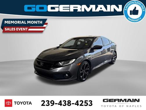 Modern Steel Metallic 2021 Honda Civic Sport