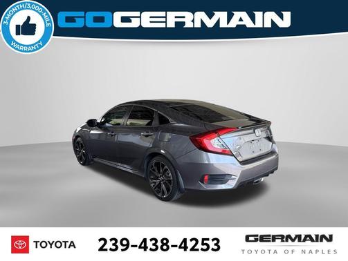 Modern Steel Metallic 2021 Honda Civic Sport