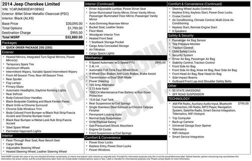 2014 Jeep Cherokee Limited