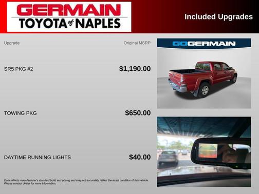 Barcelona Red Metallic 2011 Toyota Tacoma PreRunner