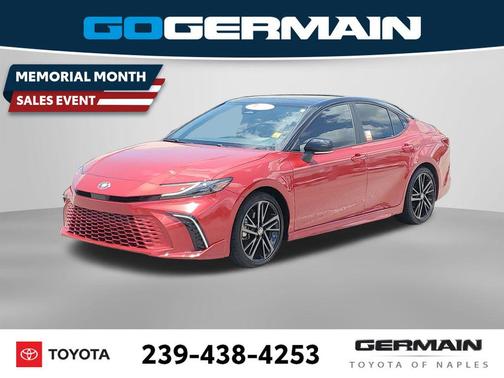 Midnight Black Metallic 2025 Toyota Camry XSE