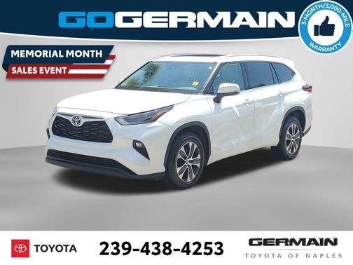 Wind Chill Pearl 2022 Toyota Highlander XLE