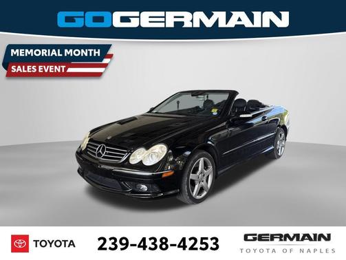 Obsidian Black Metallic 2005 Mercedes-Benz CLK-Class 500 Cabriolet