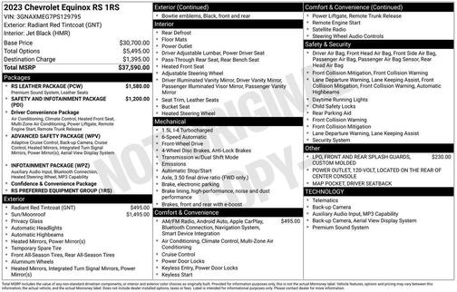 2023 Chevrolet Equinox FWD RS