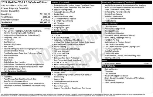 2022 Mazda CX-5 Carbon Edition