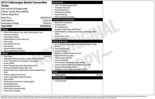 2013 Volkswagen Beetle 2.0T