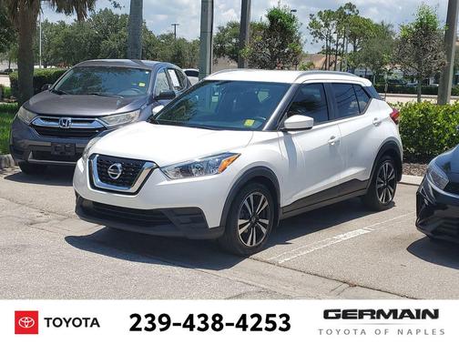 Aspen White Tricoat 2019 Nissan Kicks SV