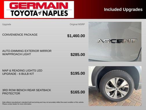 Crystal White Pearl 2023 Subaru Ascent Premium 8-Passenger