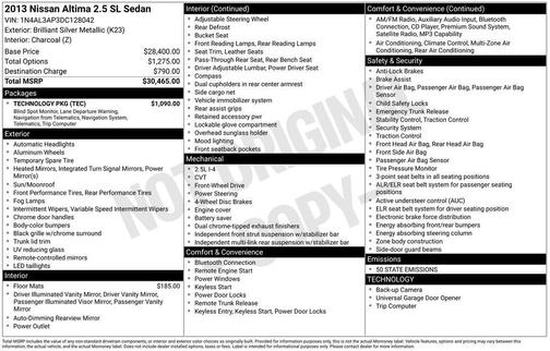 2013 Nissan Altima 2.5 SL
