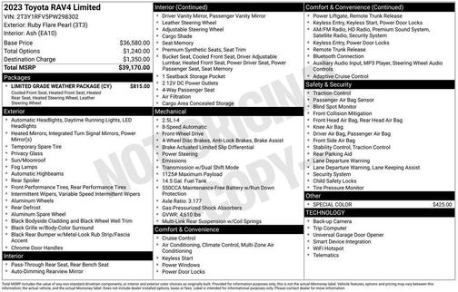 2023 Toyota RAV4 Limited