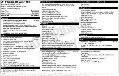 2013 Cadillac XTS Luxury