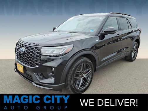 AGATE BLACK METALLIC 2025 Ford Explorer ST-LINE