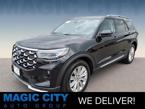 AGATE BLACK METALLIC 2025 Ford Explorer PLATINUM