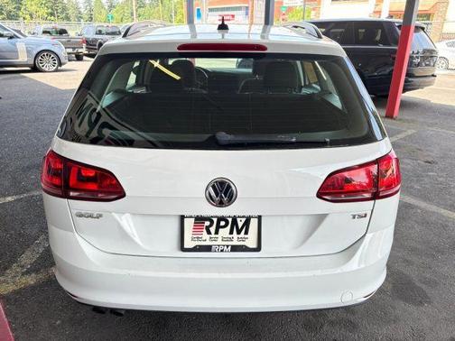Pure White 2016 Volkswagen Golf SportWagen TSI S 4-Door