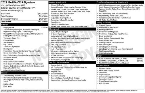 2022 Mazda CX-9 Signature