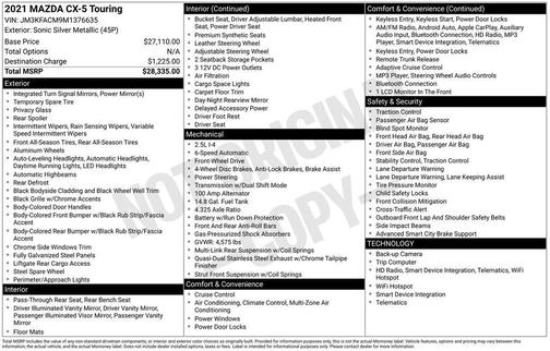 2021 Mazda CX-5 Touring