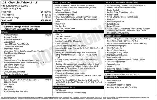 2021 Chevrolet Tahoe LT